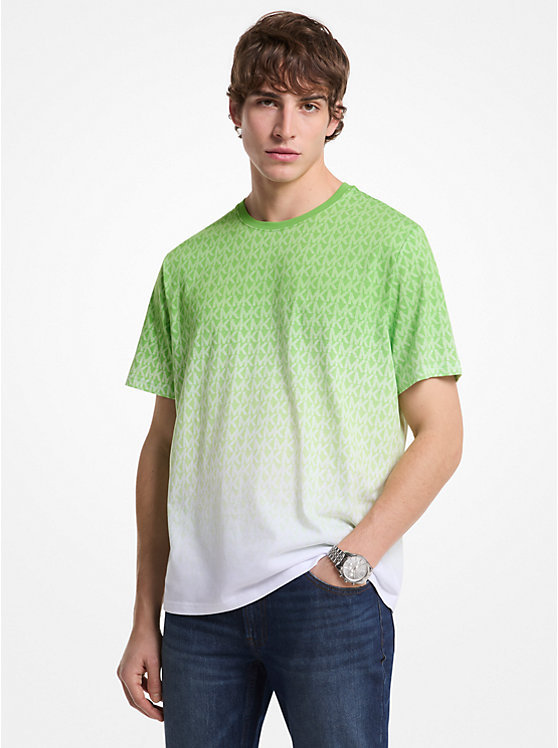 Ombré Signature Logo Cotton T-Shirt Michael Kors