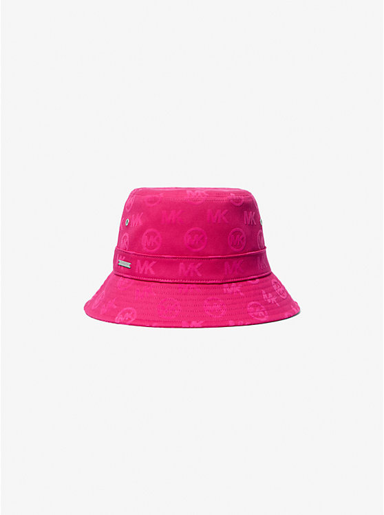 Logo Embossed Stretch Cotton Bucket Hat Michael Kors