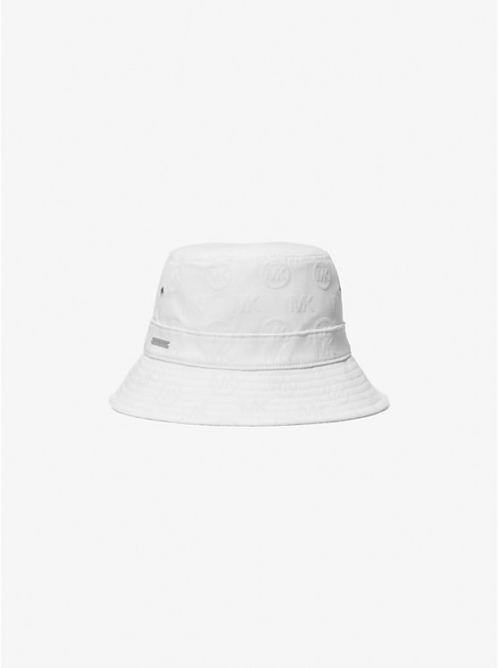 Logo Embossed Stretch Cotton Bucket Hat Michael Kors