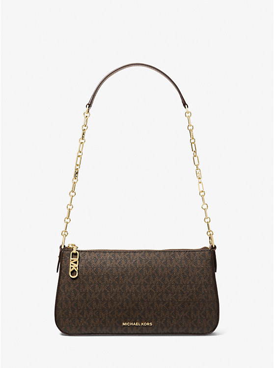 Empire Medium Signature Logo Chain-Link Pochette Michael Kors