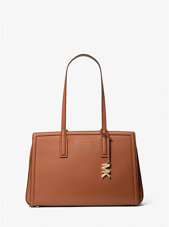 Laila Medium Leather Tote Bag Michael Kors