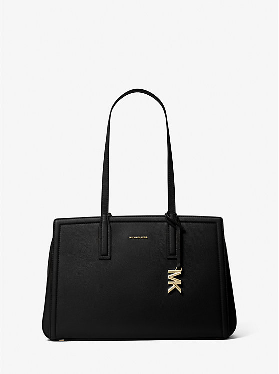 Laila Medium Leather Tote Bag Michael Kors