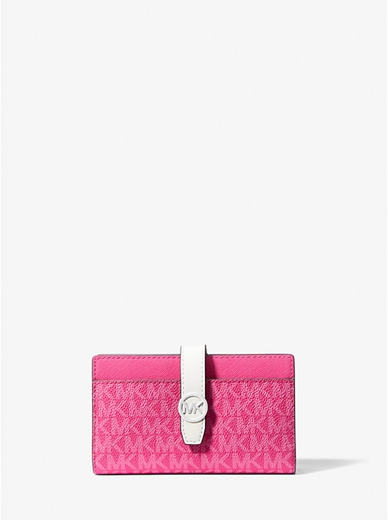 Greenwich Medium Signature Logo Wallet Michael Kors