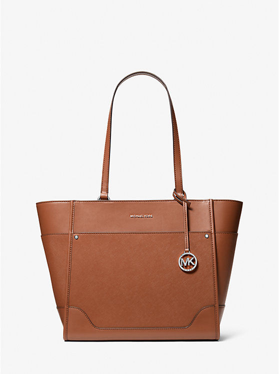 Harrison Large Leather Tote Bag Michael Kors