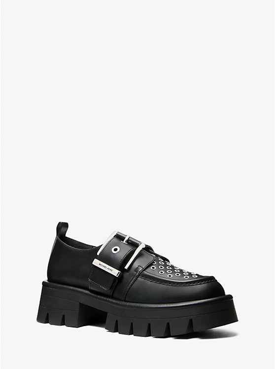 Colby Grommeted Leather Loafer Michael Kors