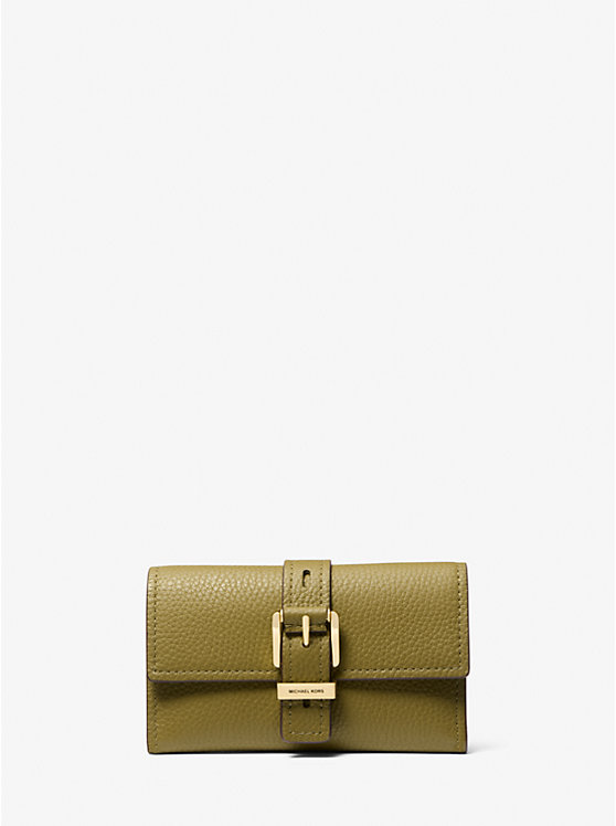 Nolita Medium Pebbled Leather Tri-Fold Wallet Michael Kors