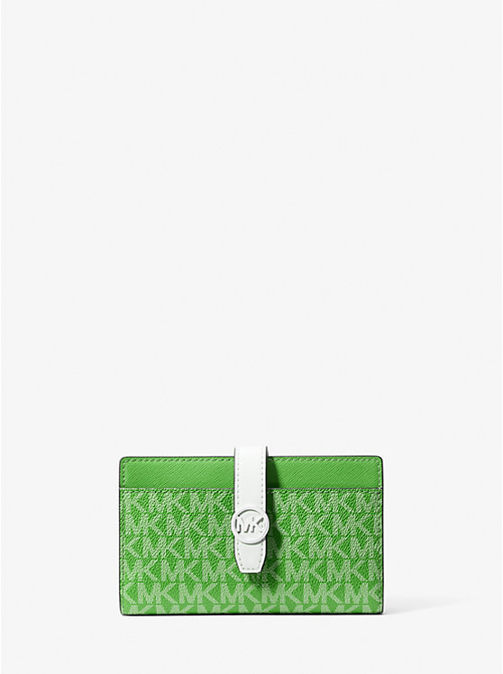 Greenwich Medium Signature Logo Wallet Michael Kors