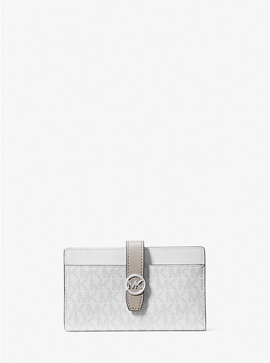 Greenwich Medium Signature Logo Wallet Michael Kors