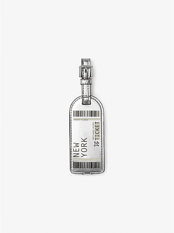 Jet Set Travel Metallic Luggage Tag Michael Kors