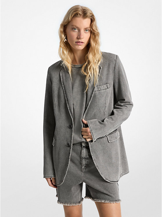 Boyfriend Denim Blazer Michael Kors