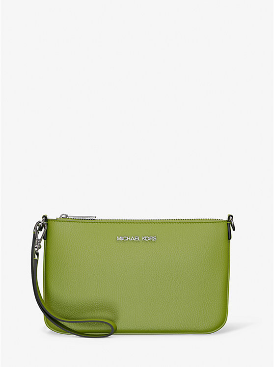 Jet Set Small Pebbled Leather Convertible Wristlet Michael Kors