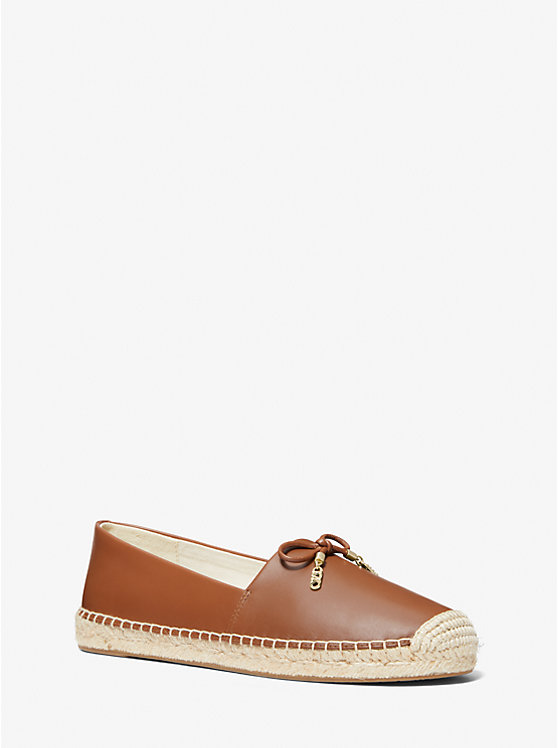 Nori Leather Slip-On Espadrille Michael Kors