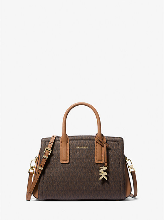 Laila Small Signature Logo Satchel Michael Kors