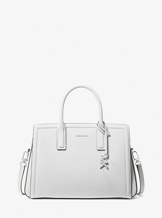 Laila Medium Leather Satchel Michael Kors