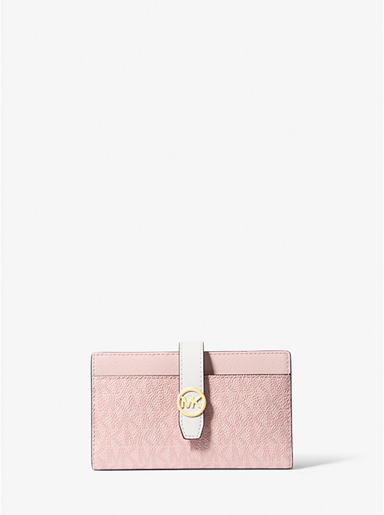 Greenwich Medium Signature Logo Wallet Michael Kors