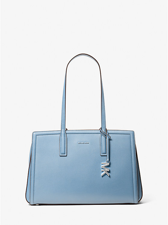 Laila Medium Pebbled Leather Tote Bag Michael Kors