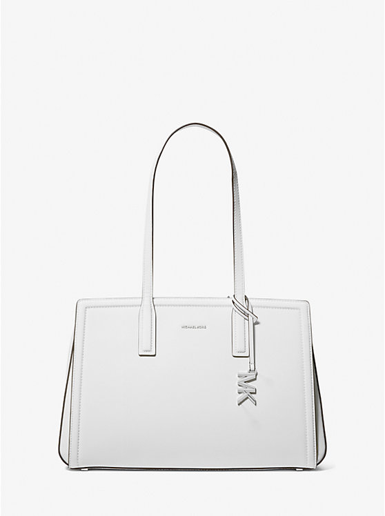 Laila Medium Pebbled Leather Tote Bag Michael Kors