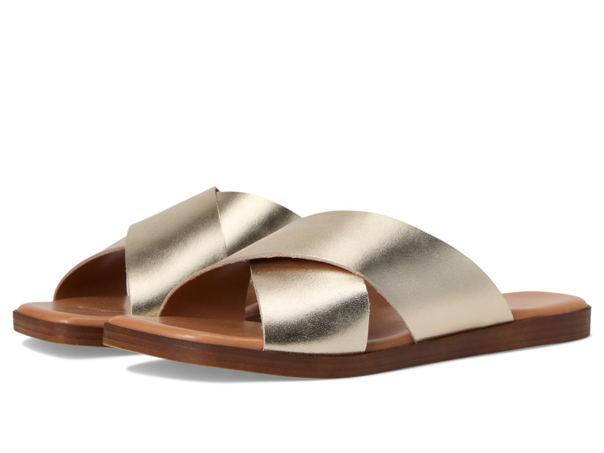 Chai Metallic Leather Sandal Seychelles