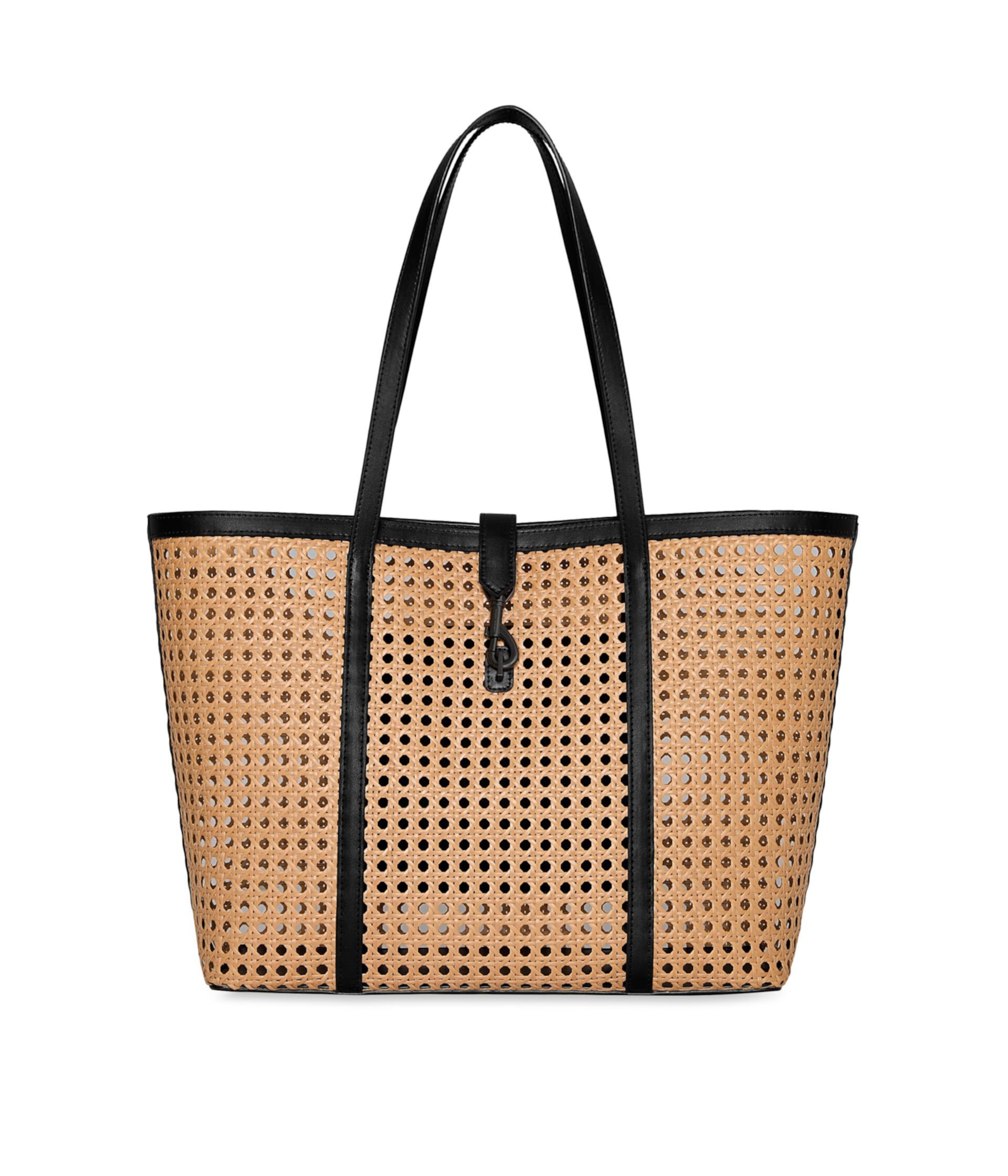 Megan Large Tote With Caning Rebecca Minkoff