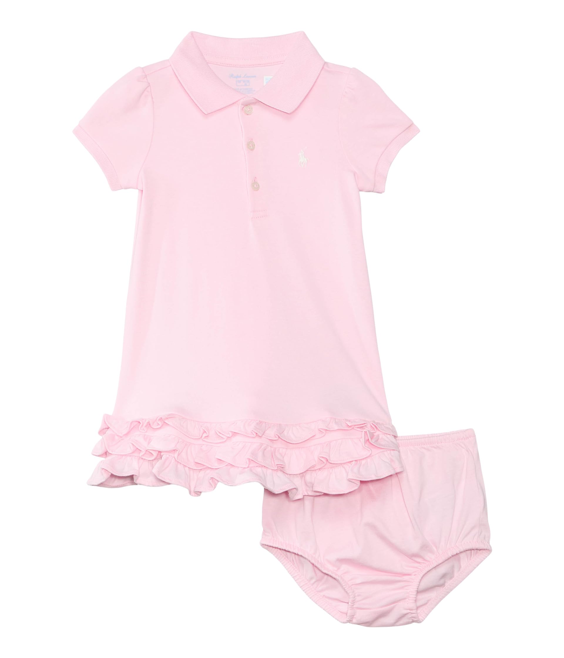 Ruffled Cotton Polo Dress & Bloomer (Toddler) Polo Ralph Lauren