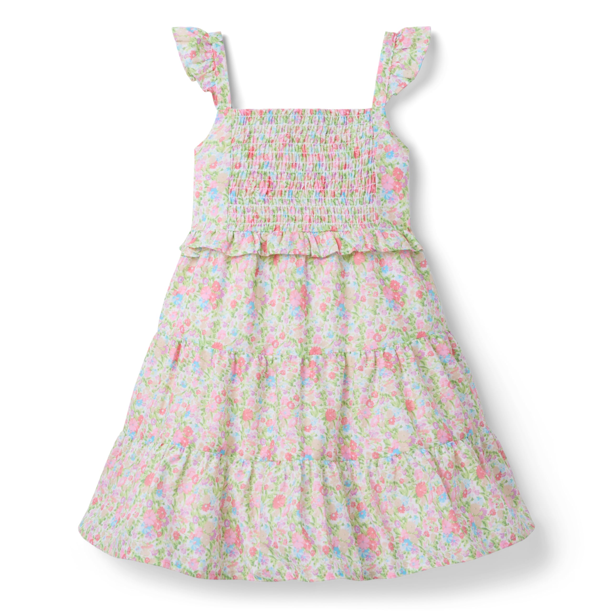 Flutter Sleeve Ditsy Floral Dress (toddler/Little Kid/Big Kid) Janie and Jack