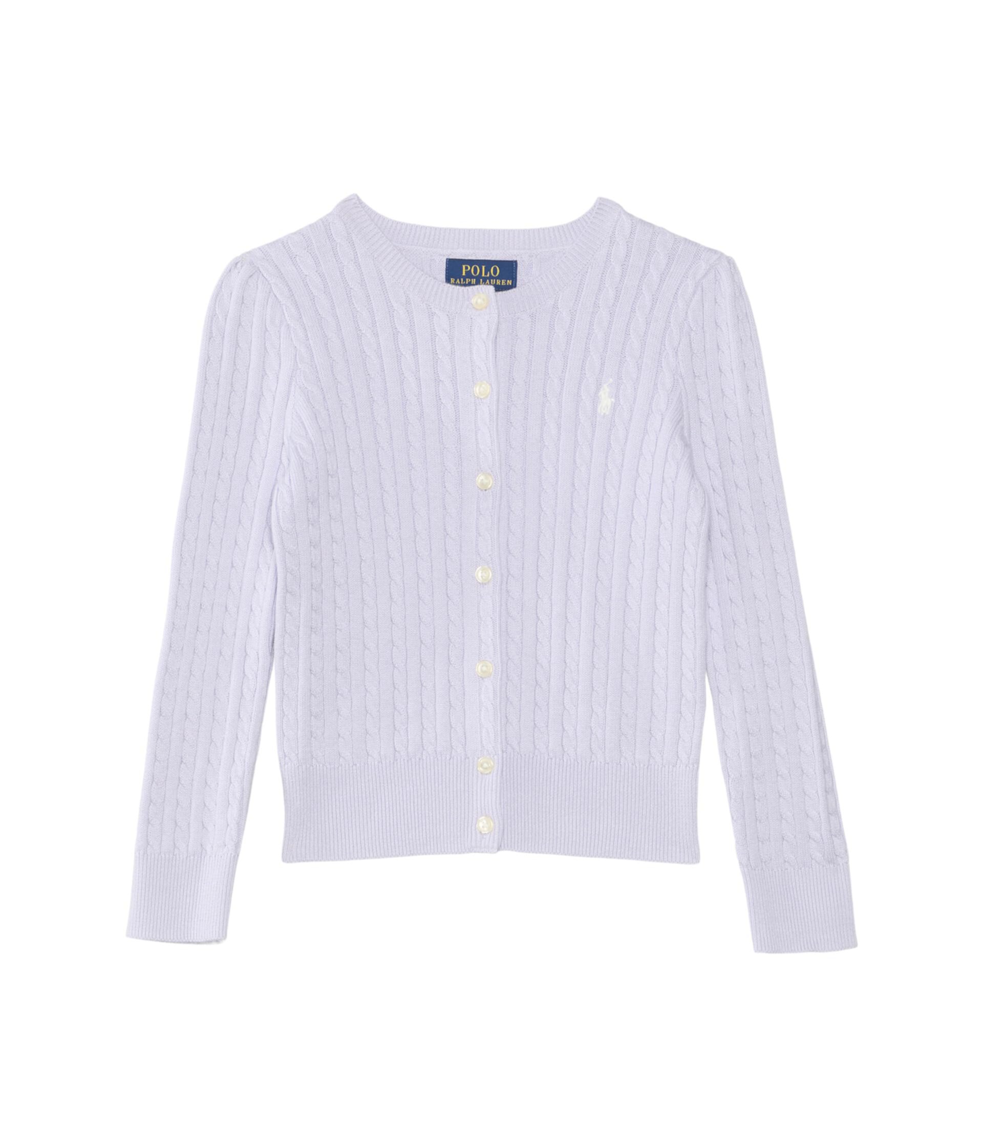 Mini-Cable Cotton Cardigan (Big Kid) Polo Ralph Lauren