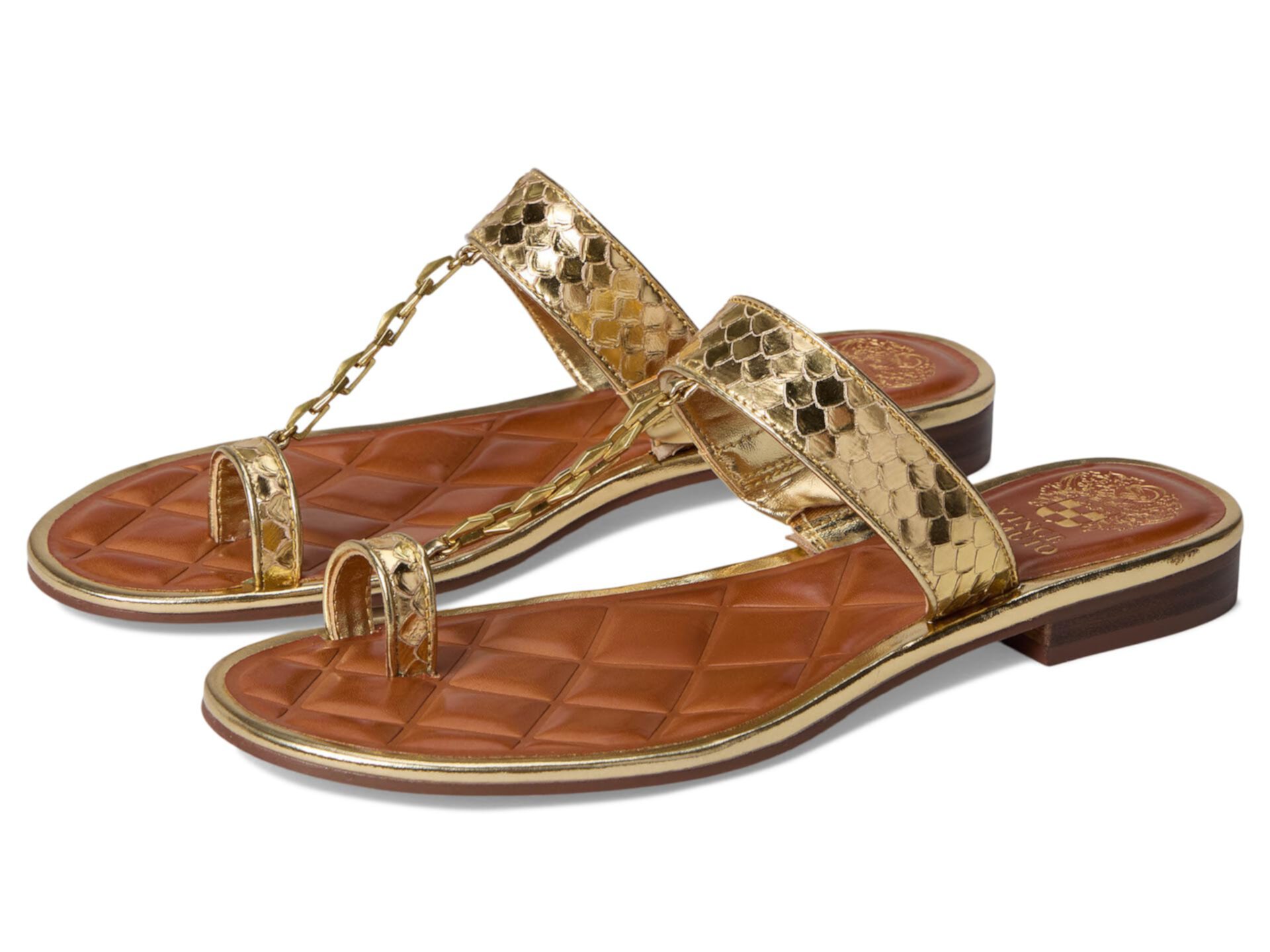 Lexiea Chain-Link Flat Sandal Vince Camuto