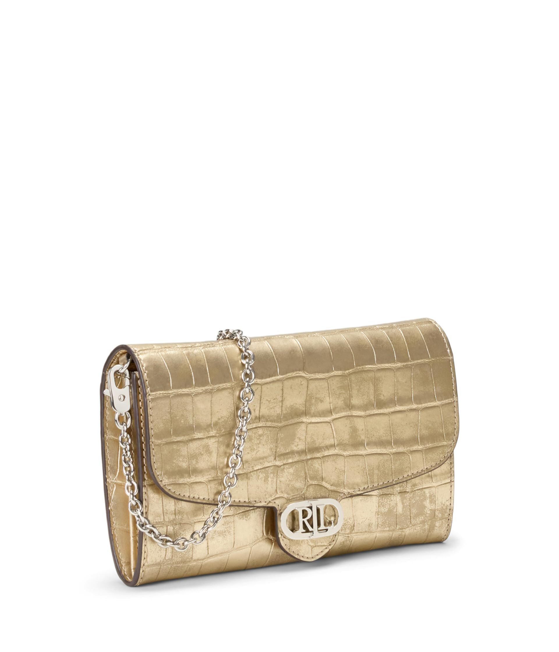 Metallic Embossed Medium Adair Crossbody LAUREN Ralph Lauren