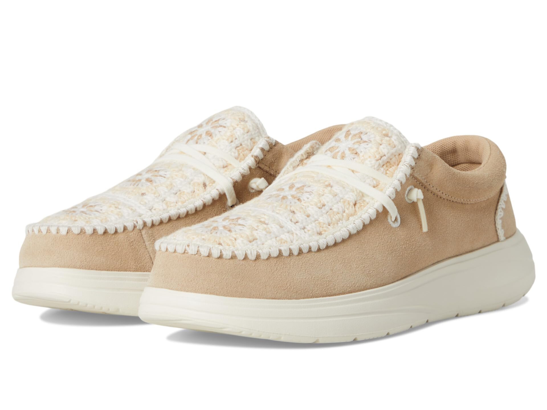 Wendy COMF Suede Crochet Hey Dude