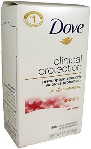 Dove Clinical Protection Antiperspirant & Deodorant, Skin Renew 1.7 oz (Pack of 4) Dove