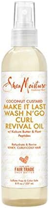 Coconut Custard Make It Last Wash N' Go Curl Revival Oil SheaMoisture