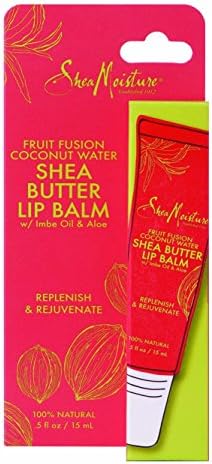 Shea Moisture Fruit Fusion Coconut Water Butter Lip Balm Care for Unisex, 0.5 Ounce SheaMoisture