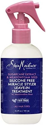 SheaMoisture Silicone Free Miracle Styler Leave-In Hair Treatment Trvl, 3.4 Fl Oz SheaMoisture