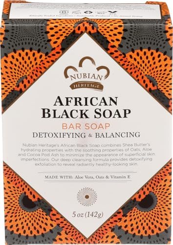 Nubian Heritage Soap Bar, African Black, 5 Ounce SheaMoisture