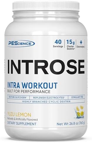 PEScience Introse Cluster Dextrin, 40 Servings, Yuzu Lemon, HBCD Highly Branched Cyclic Dextrin Carb Powder PEScience