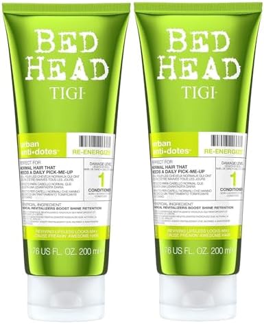 Bed Head Urban Antidotes Re-Energize Conditioner by TIGI for Unisex - 6.76 oz Conditioner Tigi