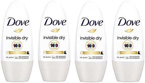 Dove Anti Perspirant Roll On Pack Of 4 (Invisible Dry Roll On) 50 Ml Dove