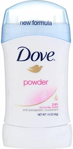 Dove Invisible Solid Anti-Perspirant Deodorant, Powder, 1.6 oz (5 Pack) (Bundle) Dove