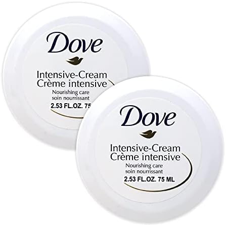 Dove Nourishing Body Care Face, Hand and Body Rich Nourishment Cream for Extra Dry Skin with 48 Hour Moisturization, 2.53 FL OZ (Pack of 2) Dove