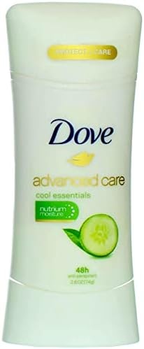 Dove Advanced Care Antiperspirant Deodorant Stick Clear Finish doesn’t stain clothes 72-hour odor control and all-day sweat protection with Pro-Ceramide Technology 0.5 oz Dove