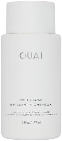 OUAI Hair Gloss - In-Shower Shiny Hair Treatment with Frizz Control - Heat Protectant Hair Glaze Infused with Hyaluronic Acid, Rice Water + Panthenol - Paraben, Phthalate & Sulfate Free (6 Oz) Ouai