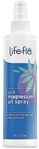 Life-flo Pure Magnesium Oil Spray w/Concentrated Magnesium Chloride from The Zechstein Seabed, Calming Relief and Relaxation, Soothes Muscles and Joints, 60-Day Guarantee, Not Tested on Animals, 2oz Life-flo