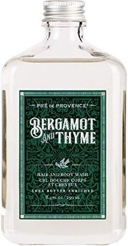 Pre de Provence Bergamot & Thyme Men's Fragrance Collection, Hair & Body Wash, 250 ML Pré de Provence