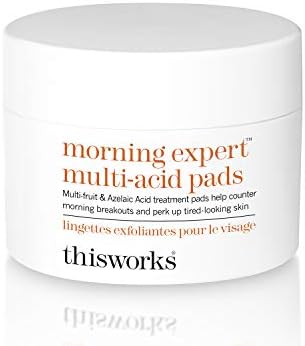 thisworks morning expert multi-acid pads: Refresh Morning Skin & Clear Acne, 60 Pads Thisworks