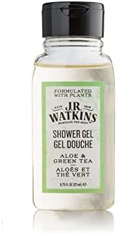 J.R. Watkins Shower Gel Body Wash Aloe Green Tea - 0.75oz bottles - Set of 22 - Total 16.5oz J.R. Watkins