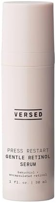 Versed Press Restart Gentle Retinol Serum - Dark Spot Corrector for Anti Aging, Skin Tone, Fine Lines, and Wrinkles - Retinol Bakuchiol Serum for Sensitive & Acne Prone Skin (2 fl oz) Versed