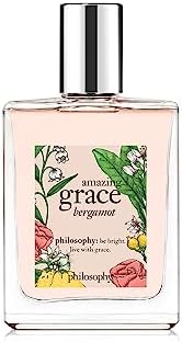 philosophy amazing grace bergamot eau de toilette - bright & floral women's perfume - with notes of bergamot, lily of the valley & musk - long lasting fragrance philosophy