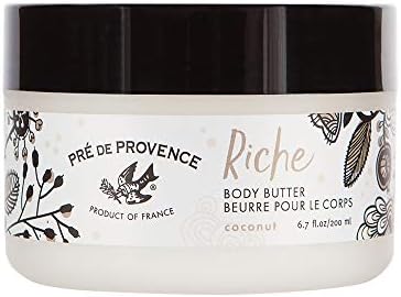 Pre de Provence Riche Collection Three Cream Hydrating and Soothing Body Butter, Amande, 8 Oz(Pack of 1) Pré de Provence