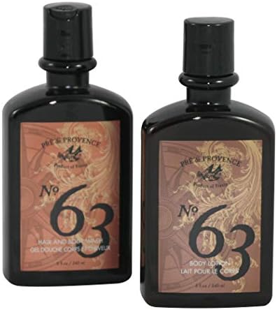 Pre de Provence No. 63 for Men Hair & Body Wash and Body Lotion Set Pré de Provence