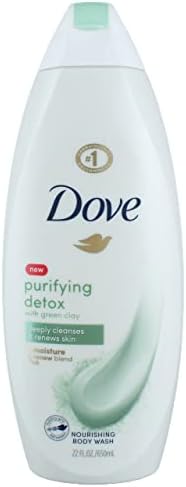 Dove Body Wash For Soft Skin Purifying Detox Cleanser That Effectively Washes Away Bacteria While Nourishing Your Skin 22 oz 4 count Dove